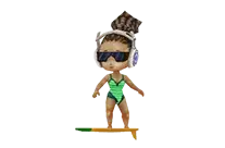 Surfing Girl: Evolved