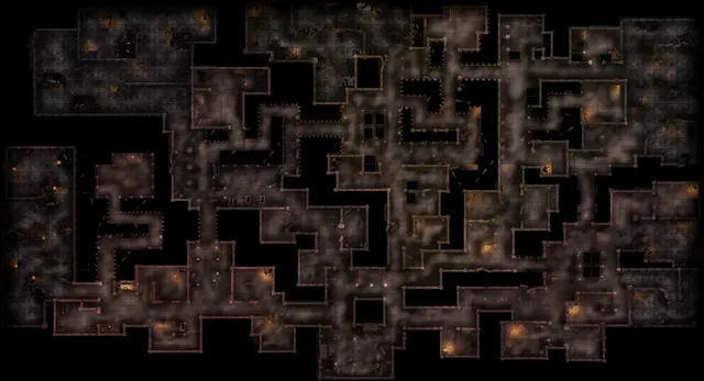 Map of Deep Dungeon 1