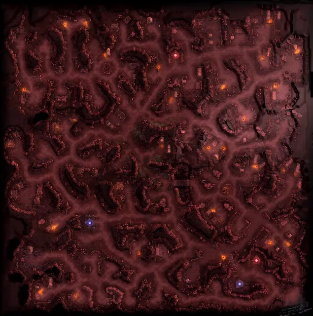 Map of Scorched Canyon on MU International